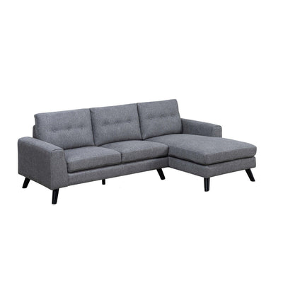 Evelyn Mid-Century Grey Sectional with Right Side Chaise - MA-99947GRYSSR