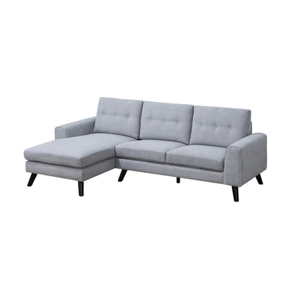 Evelyn Light Gray Sectional with Left Side Chaise - MA-99947LGYSSL