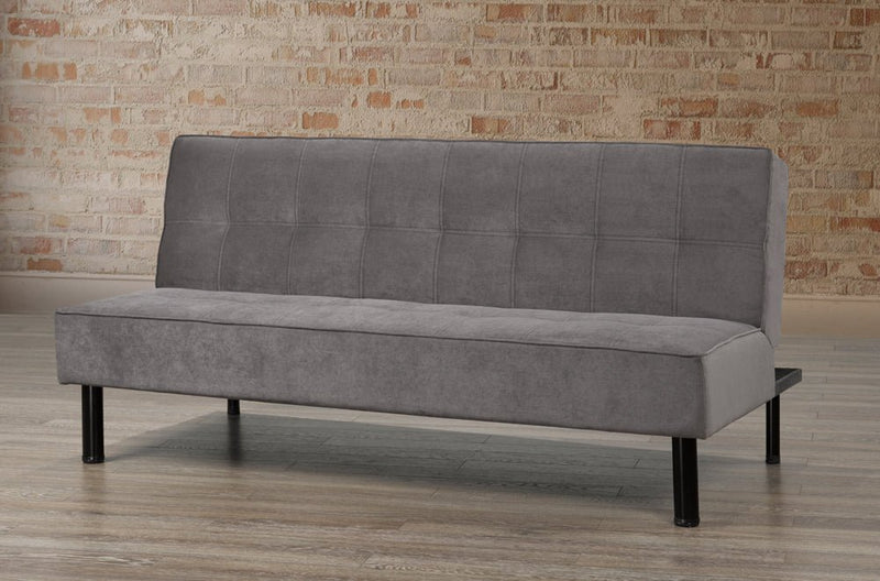 Canadian Made Slate Velvet Fabric Sofa Bed - R-1517-50