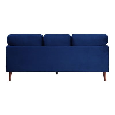 Tolley Collection Blue Velvet Fabric Sofa - MA-9338BU-3