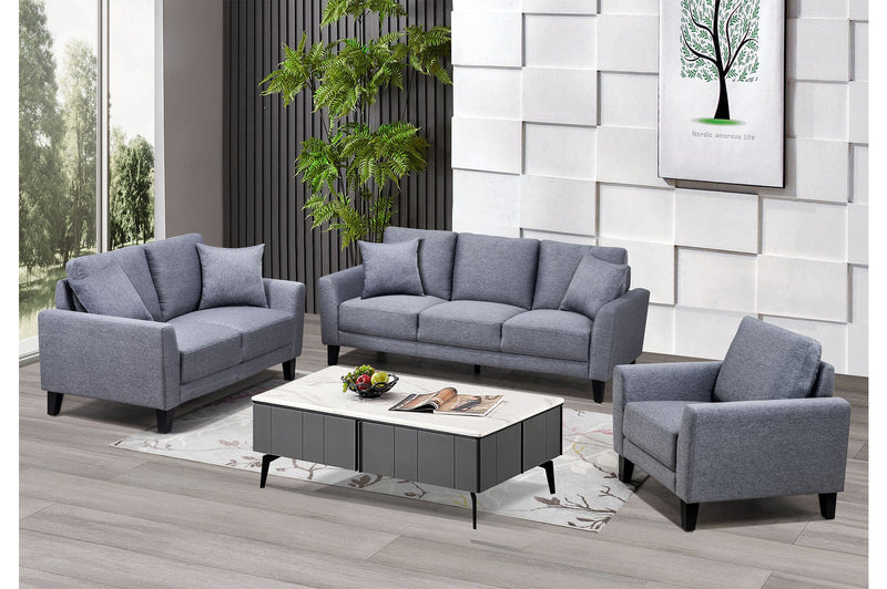 Britta Grey Sofa Set - MA-99010GRYSLC