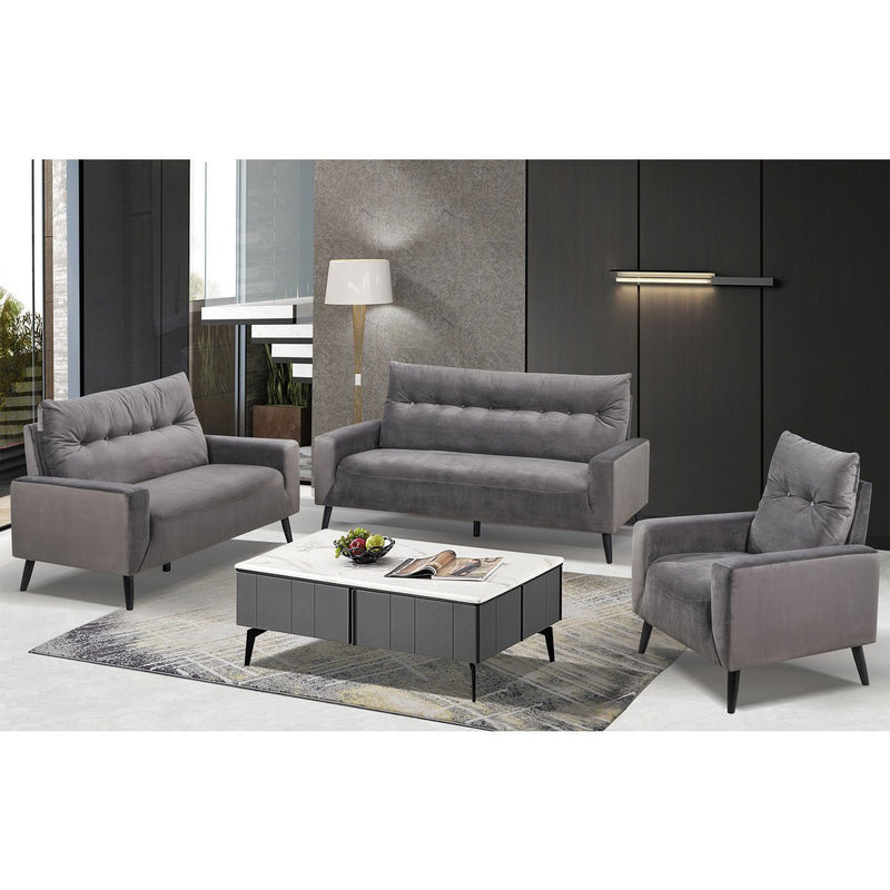 Veronica Collection Sofa Charcoal Grey - MA-99913CHR-3