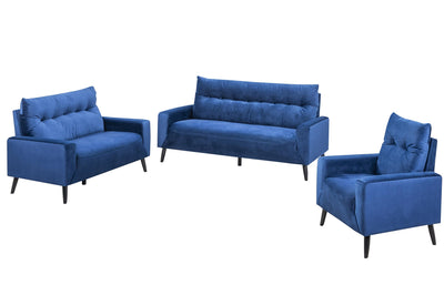 Veronica Blue Collection Living Set - MA-99913NAVSLC