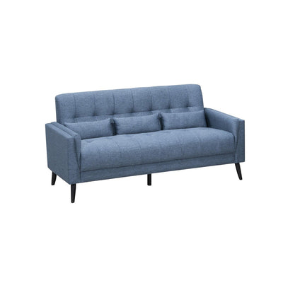 Madeline Collection Sofa with 3 Lumbar Pillows - MA-99914BLU-3