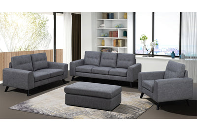 Evelyn Mid-Century Grey Living Set - MA-99947GRYSLC