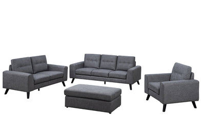 Evelyn Mid-Century Grey Living Set - MA-99947GRYSLC