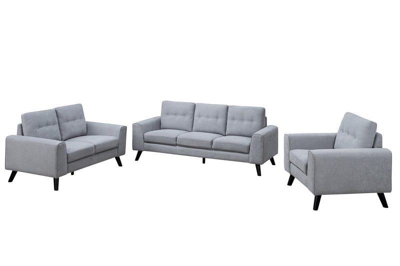 Evelyn Mid-Century Light Grey Living Set - MA-99947LGRYSLC