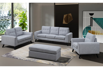 Evelyn Mid-Century Light Grey Living Set - MA-99947LGRYSLC