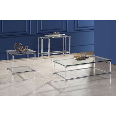 Rectangular Sofa Table with Acrylic Legs - MA-3656-05REC