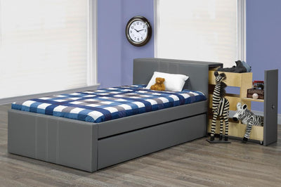 The Perfect Storage Bed with Pull-Out Side Drawer from headboard and Pull-Out Trundle - R-128-S