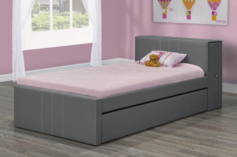 The Perfect Storage Bed with Pull-Out Side Drawer from headboard and Pull-Out Trundle - R-128-S