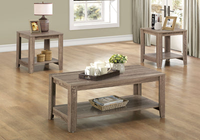 Table Set - 3Pcs Set / Dark Taupe - I 7914P