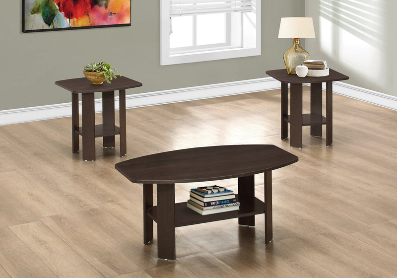 Coffee Table Set - 3Pcs Set / Cappuccino - I 7924P