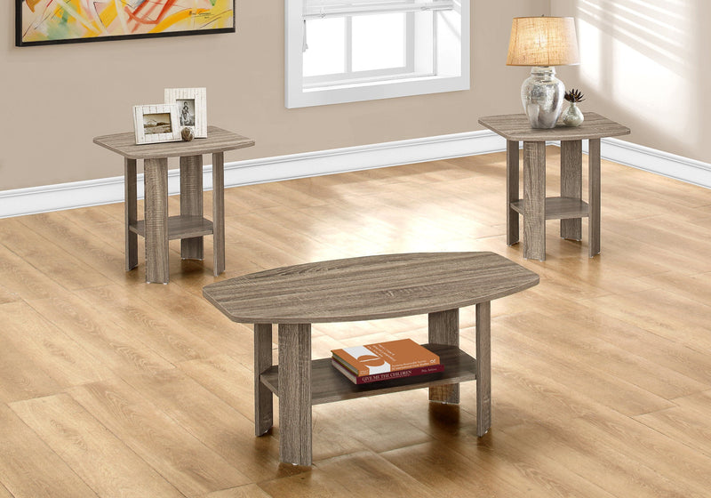 Table Set - 3Pcs Set / Dark Taupe - I 7927P