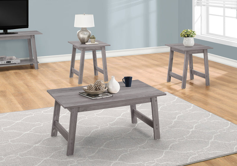 Table Set - 3Pcs Set / Grey - I 7932P