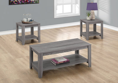 Table Set - 3Pcs Set / Grey - I 7991P