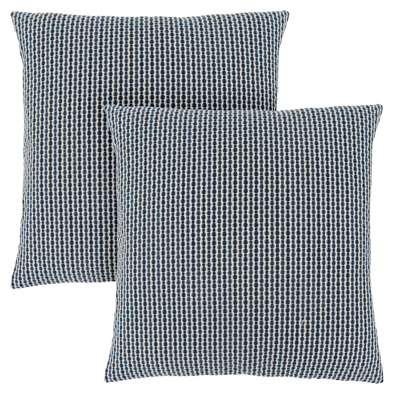 Oreiller - 18"X 18" / Point abstrait bleu clair / foncé / 2Pcs