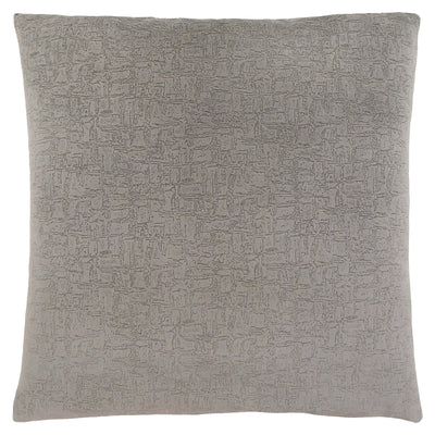 Oreiller - 18"X 18" / Velours Mosaïque Gris / 1Pc