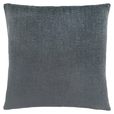 Oreiller - 18"X 18" / Velours Mosaïque Gris Foncé / 1Pc