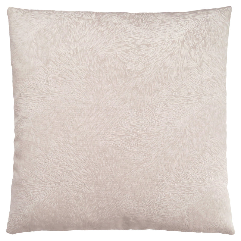 Pillow - 18"X 18" / Light Taupe Feathered Velvet / 1Pc - I 9318