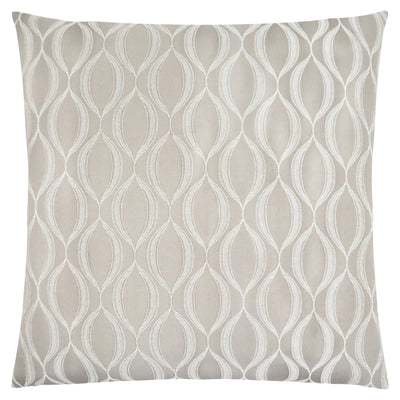 Pillow - 18"X 18" / Taupe Wave Pattern / 1Pc - I 9344