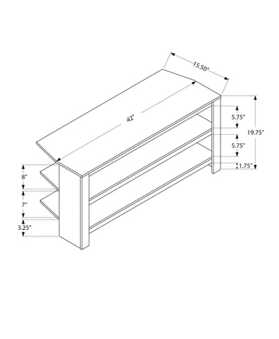 Tv Stand - 42"L / Dark Walnut Corner - I 2505