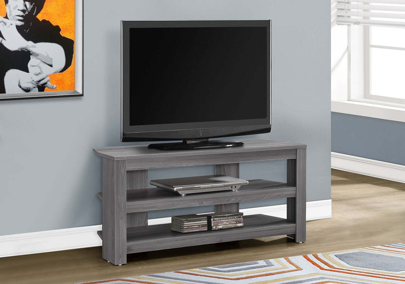 42"L Grey Corner Tv Stand - I 2566