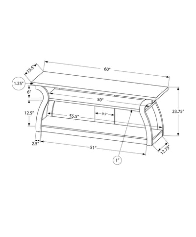 Tv Stand - 60"L / White - I 2665