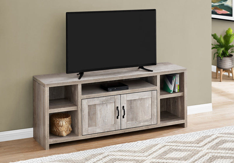 Tv Stand - 60"L / Taupe Reclaimed Wood-Look - I 2742