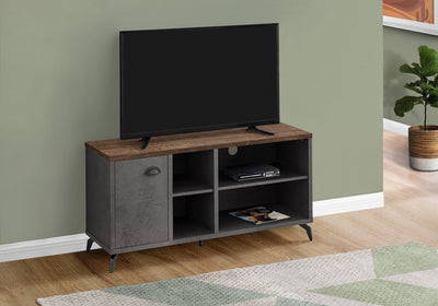 Tv Stand - 48"L / Grey Concrete / Medium Brown Reclaimed - I 2830