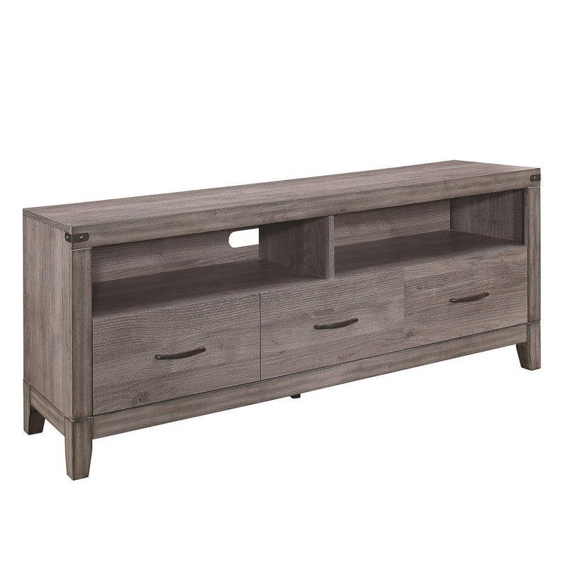 66"L Industrial design Tv Stand With 3 Storage Drawers - MA-20420-66T