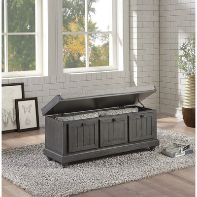 Woodwell Grey Solid Wood Rustic Bench - MA-4586DG